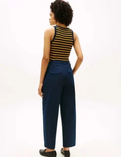 Cotton Rich Straight Leg Ankle Grazer Chinos