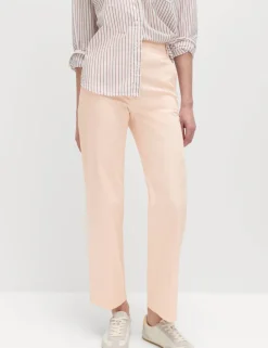 Cotton Rich Straight Leg Trousers