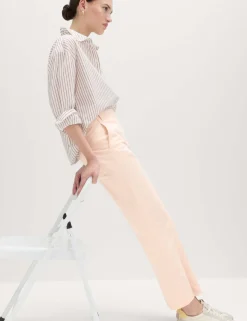 Cotton Rich Straight Leg Trousers