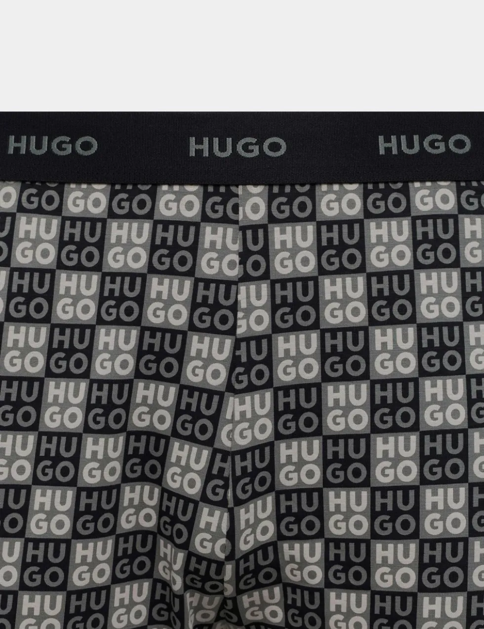 Cotton Rich Stretch Logo Print Pyjama Set