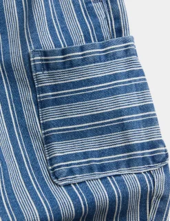 Cotton Rich Stripe Denim Jeans (2-8 Yrs)