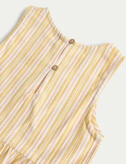 Cotton Rich Stripe Trouser Set (2-10 Yrs)