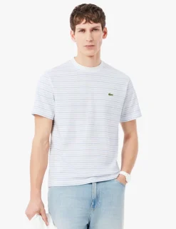 Cotton Rich Striped Crew Neck T-Shirt