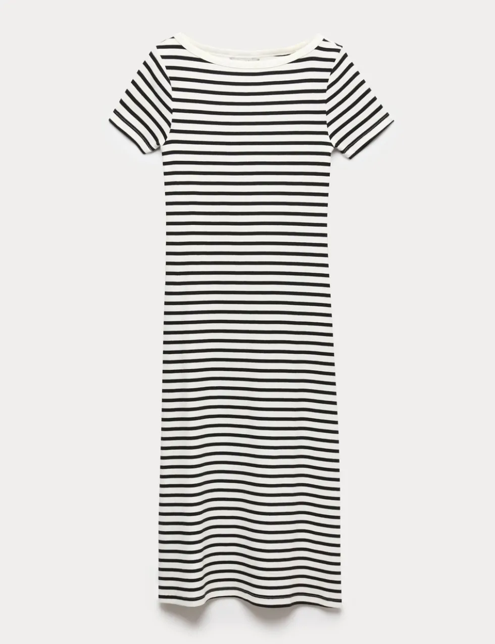 Cotton Rich Striped Midi Column Dress