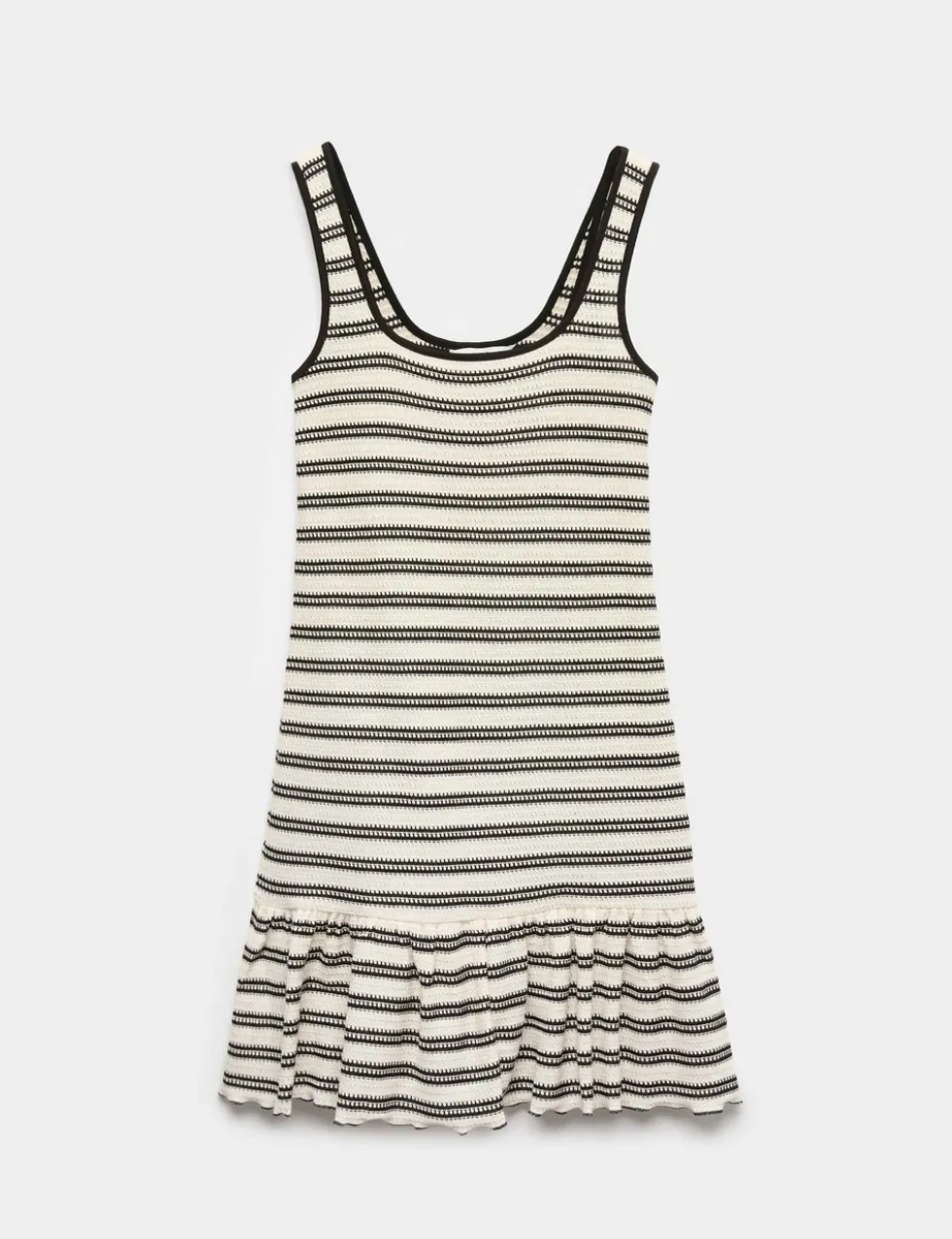 Cotton Rich Striped Mini Relaxed Smock Dress
