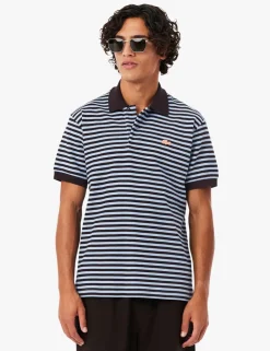 Cotton Rich Striped Polo Shirt