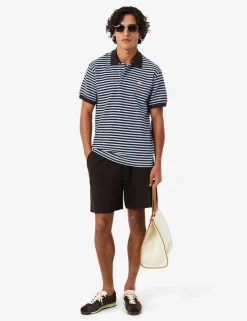 Cotton Rich Striped Polo Shirt