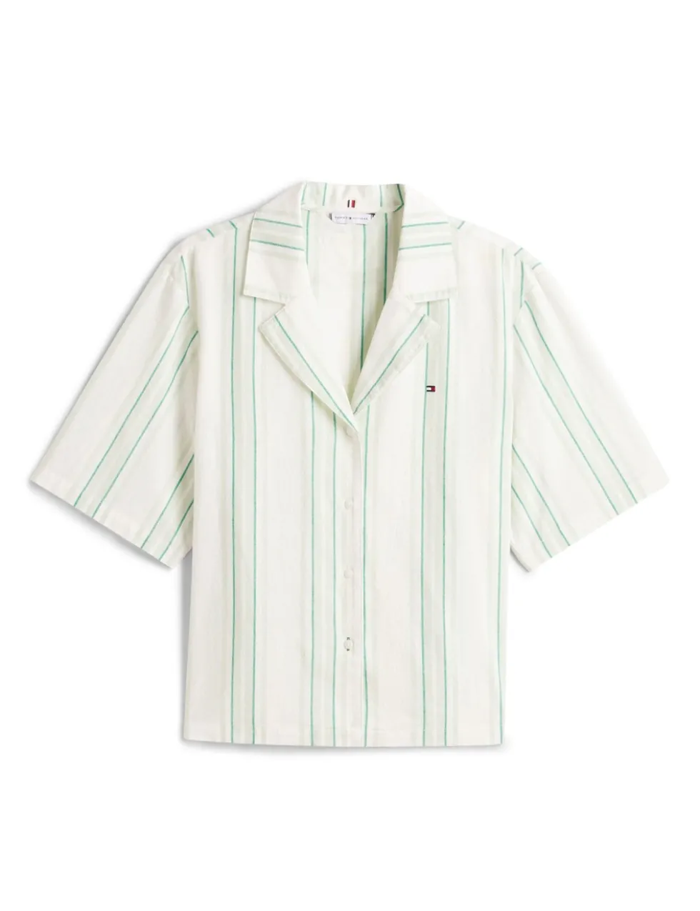 Cotton Rich Striped Pyjama Set with Linen