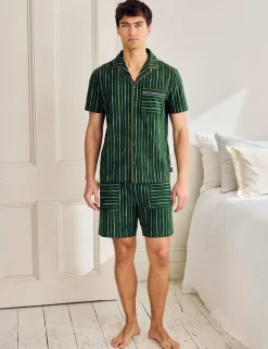 Cotton Rich Striped Pyjama Set