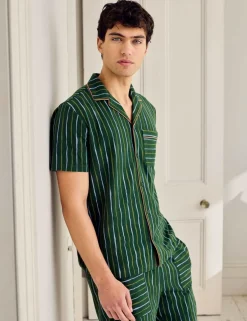 Cotton Rich Striped Pyjama Set