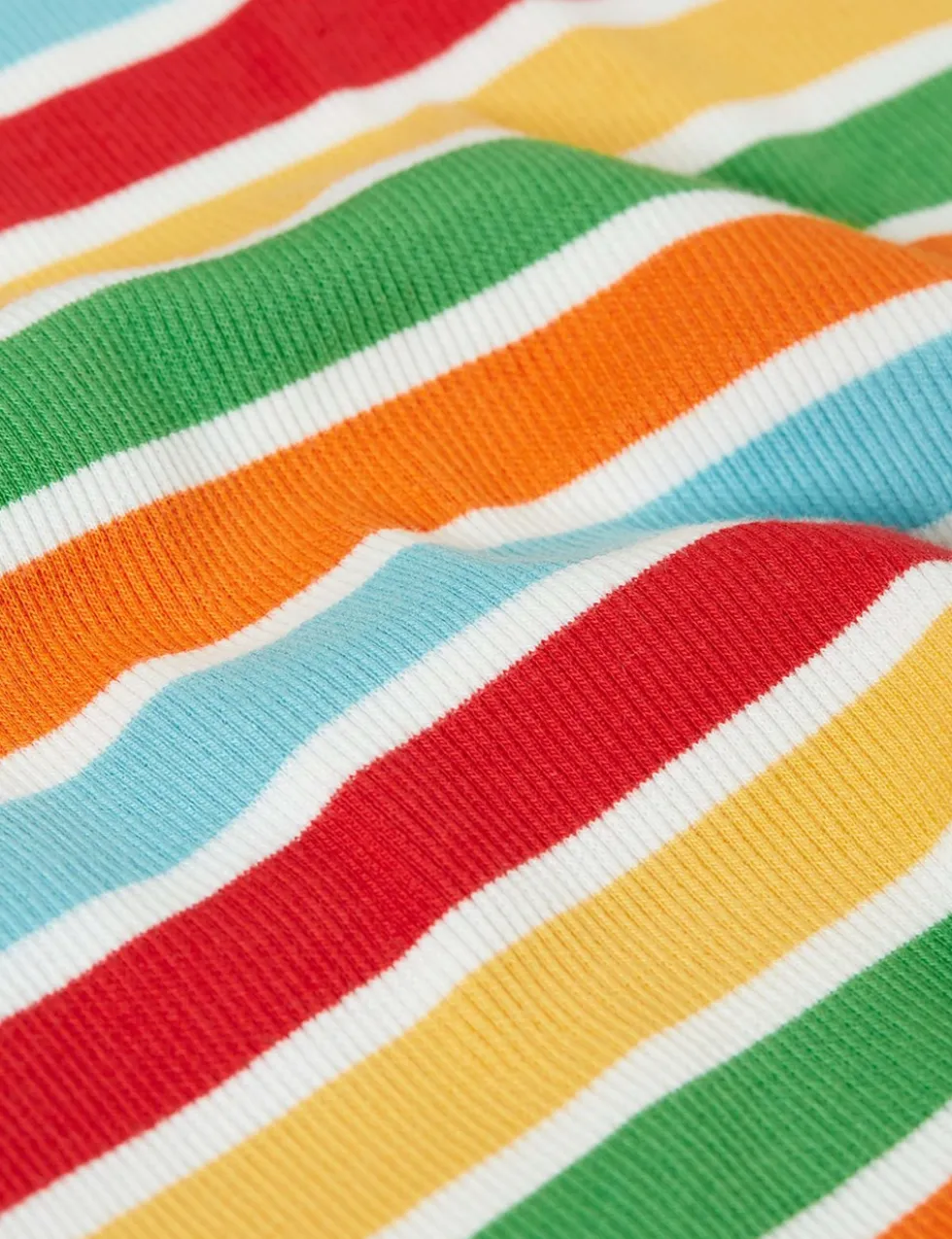 Cotton Rich Striped Ribbed Top (1-10 Yrs)