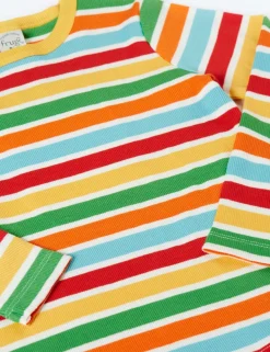 Cotton Rich Striped Ribbed Top (1-10 Yrs)