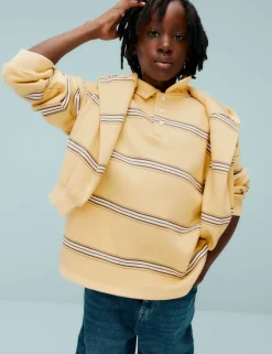 Cotton Rich Striped Rugby Sweatshirt (6-16 Yrs)