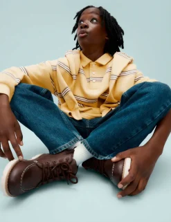 Cotton Rich Striped Rugby Sweatshirt (6-16 Yrs)