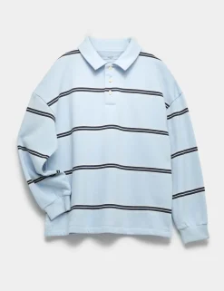 Cotton Rich Striped Rugby Sweatshirt (6-16 Yrs)