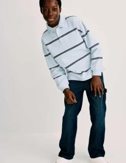 Cotton Rich Striped Rugby Sweatshirt (6-16 Yrs)
