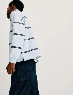 Cotton Rich Striped Rugby Sweatshirt (6-16 Yrs)