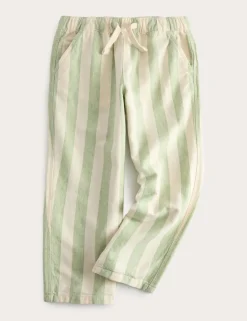 Cotton Rich Striped Trousers with Linen (2-8 Yrs)