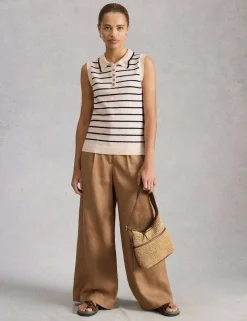 Cotton Rich Striped Vest