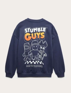 Cotton Rich Stumble Guys™ Graphic Sweatshirt (6-16 Yrs)
