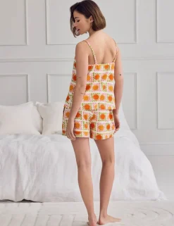 Cotton Rich Sunshine Tile Print Cami Short Pyjama Set
