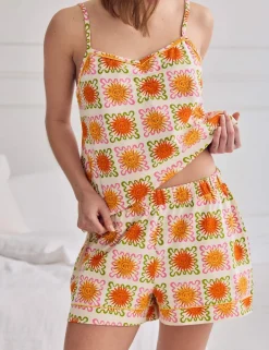 Cotton Rich Sunshine Tile Print Cami Short Pyjama Set