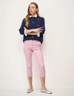 Cotton Rich Tapered Cropped Chinos