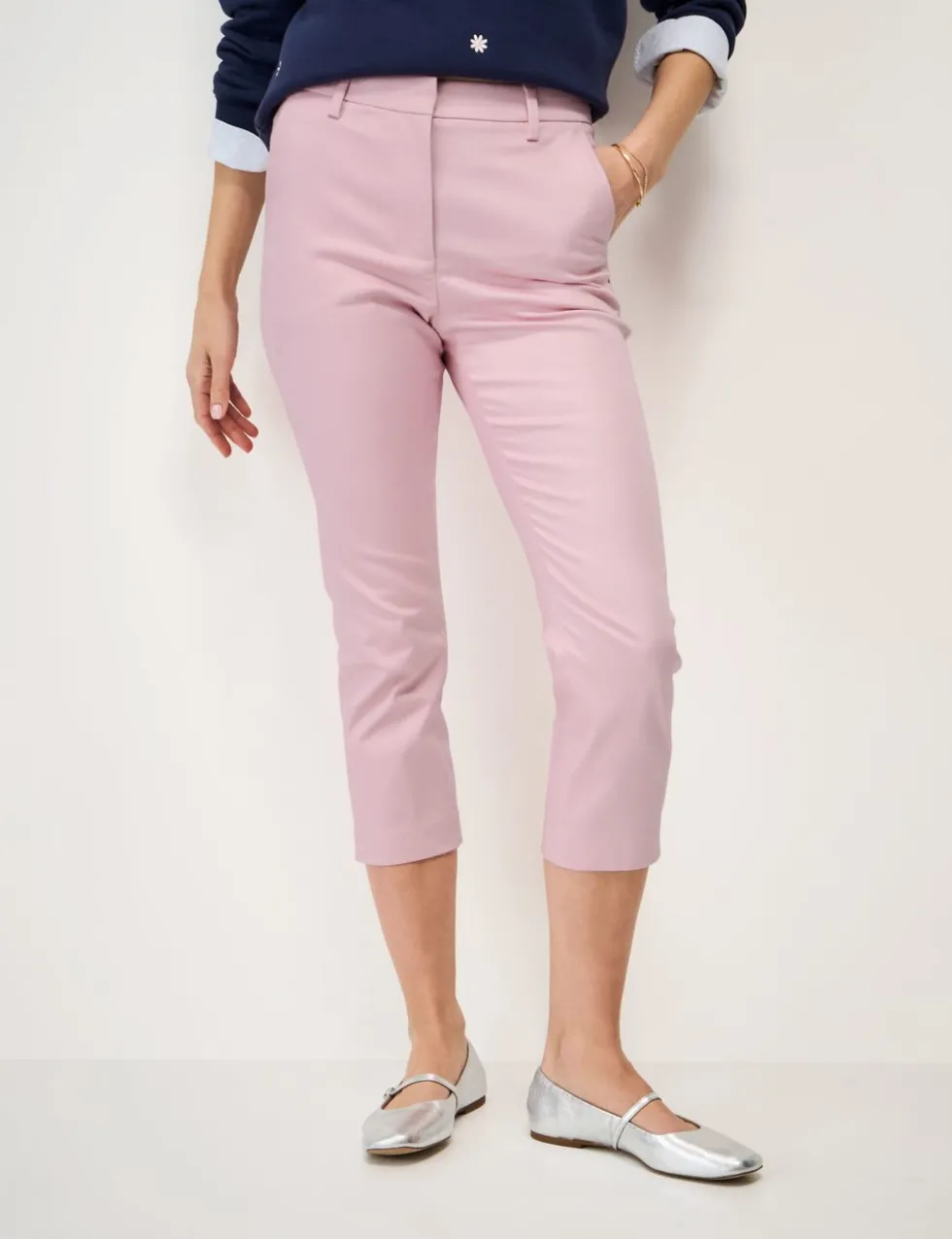 Cotton Rich Tapered Cropped Chinos