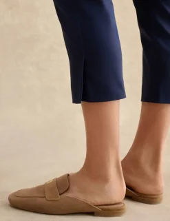 Cotton Rich Tapered Cropped Trousers