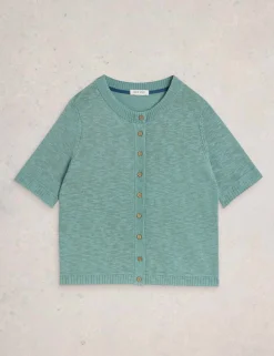 Cotton Rich Textured Cardigan