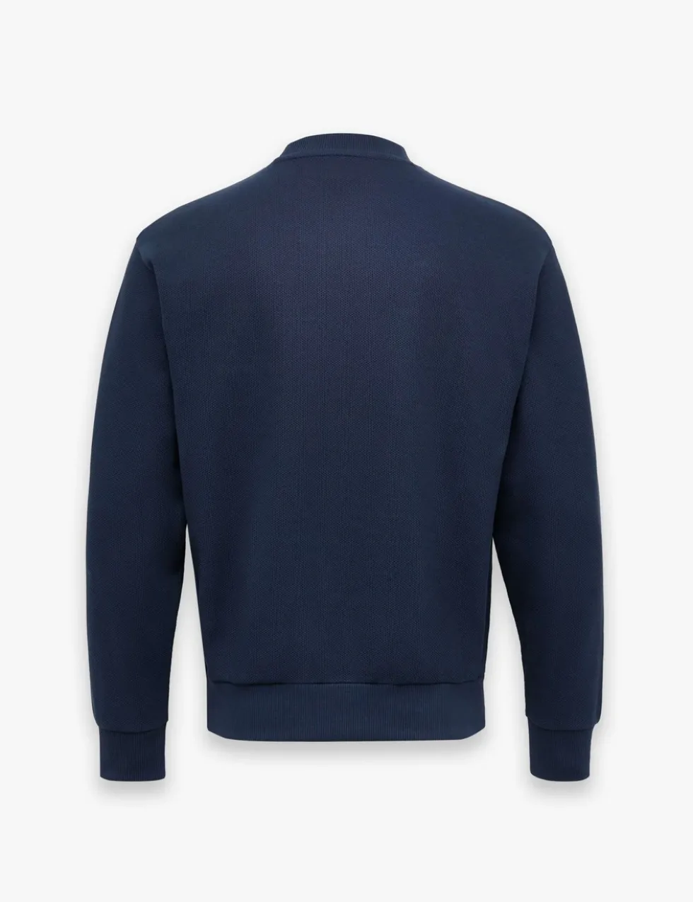 Cotton Rich Textured Crew Neck Jumper