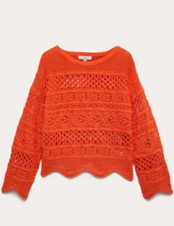Cotton Rich Textured Cropped Jumper