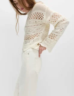 Cotton Rich Textured Cropped Jumper