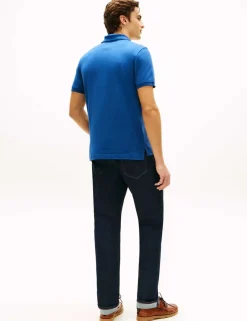 Cotton Rich Textured Half Zip Polo Shirt