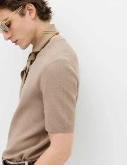 Cotton Rich Textured Knitted T-Shirt