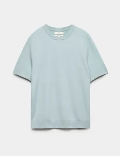 Cotton Rich Textured Knitted T-Shirt