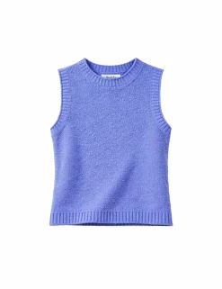Cotton Rich Textured Knit Tank Top
