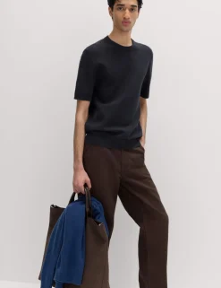 Cotton Rich Textured Knitted T-Shirt