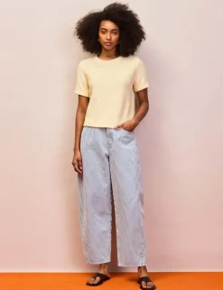 Cotton Rich Textured Knit Top