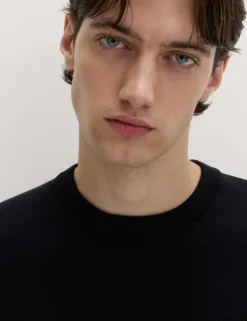 Cotton Rich Textured Knitted T-Shirt