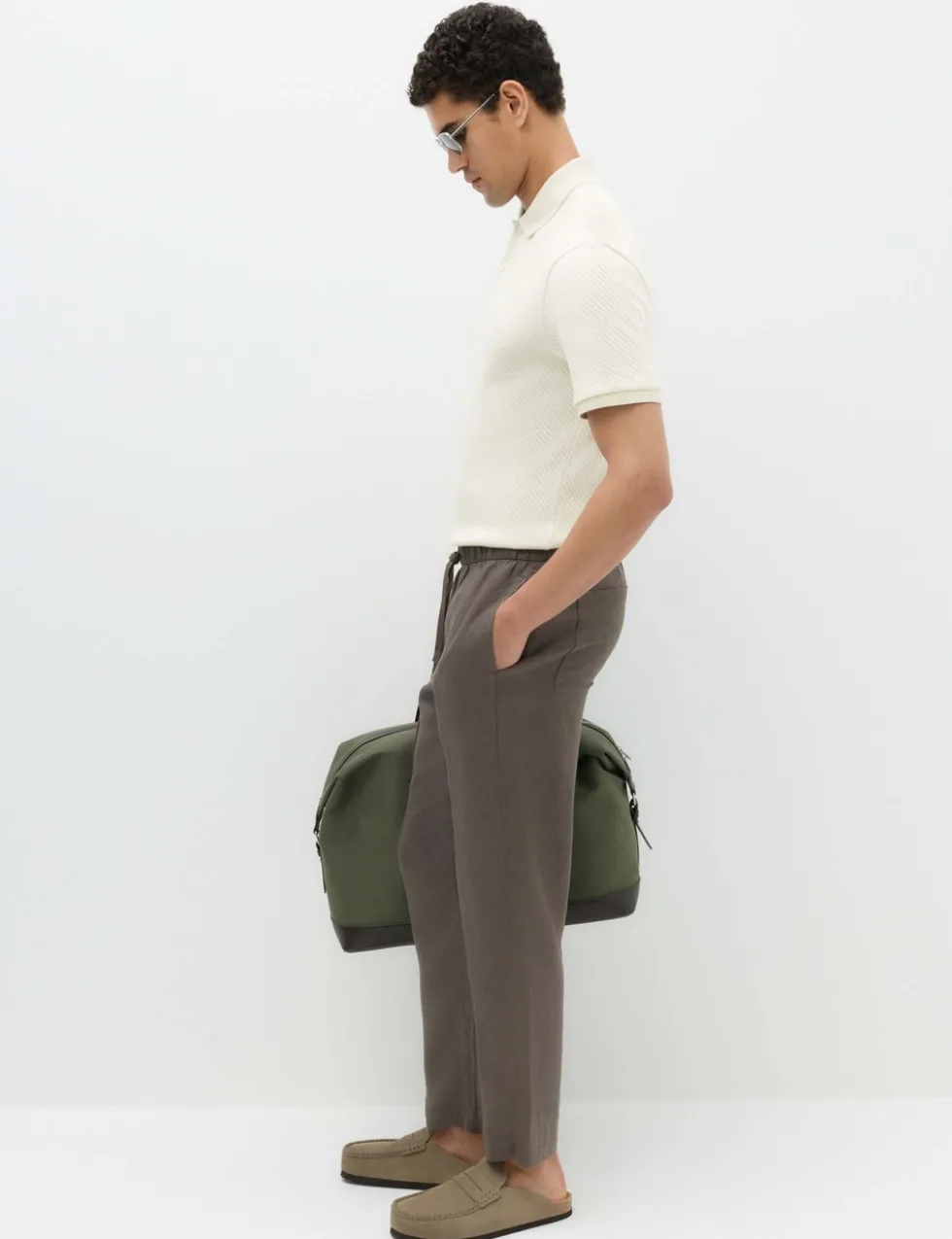 Cotton Rich Textured Knitted Polo Shirt