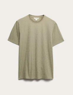 Cotton Rich Textured Loungewear Top