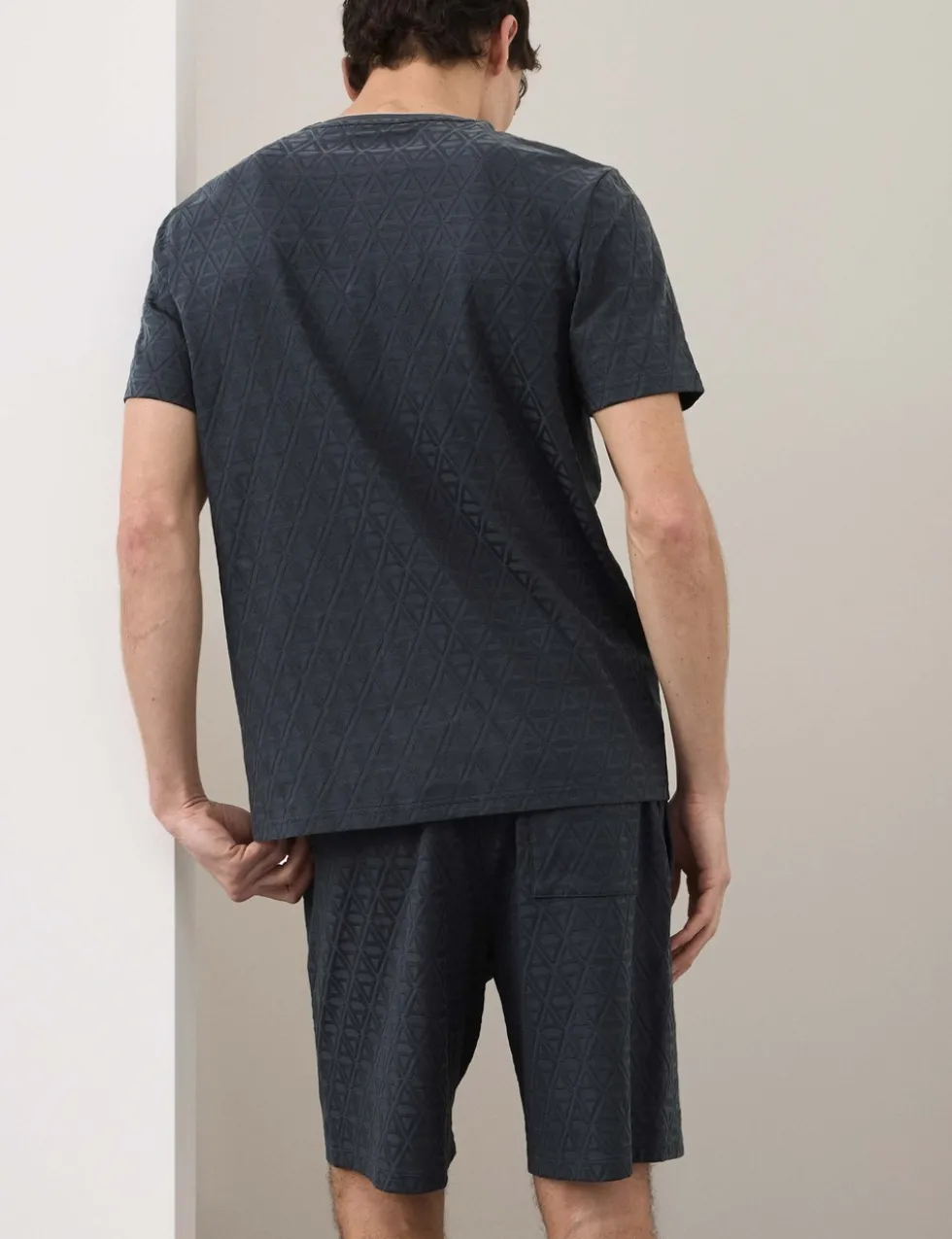 Cotton Rich Textured Loungewear Top