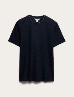 Cotton Rich Textured Loungewear Top
