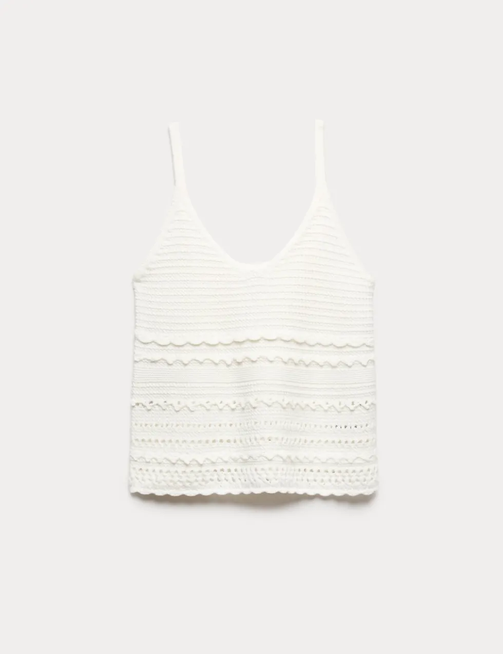 Cotton Rich Textured V-Neck Knitted Vest
