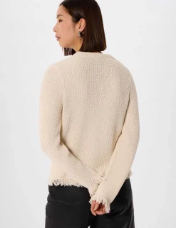 Cotton Rich Textured V-Neck Cardigan