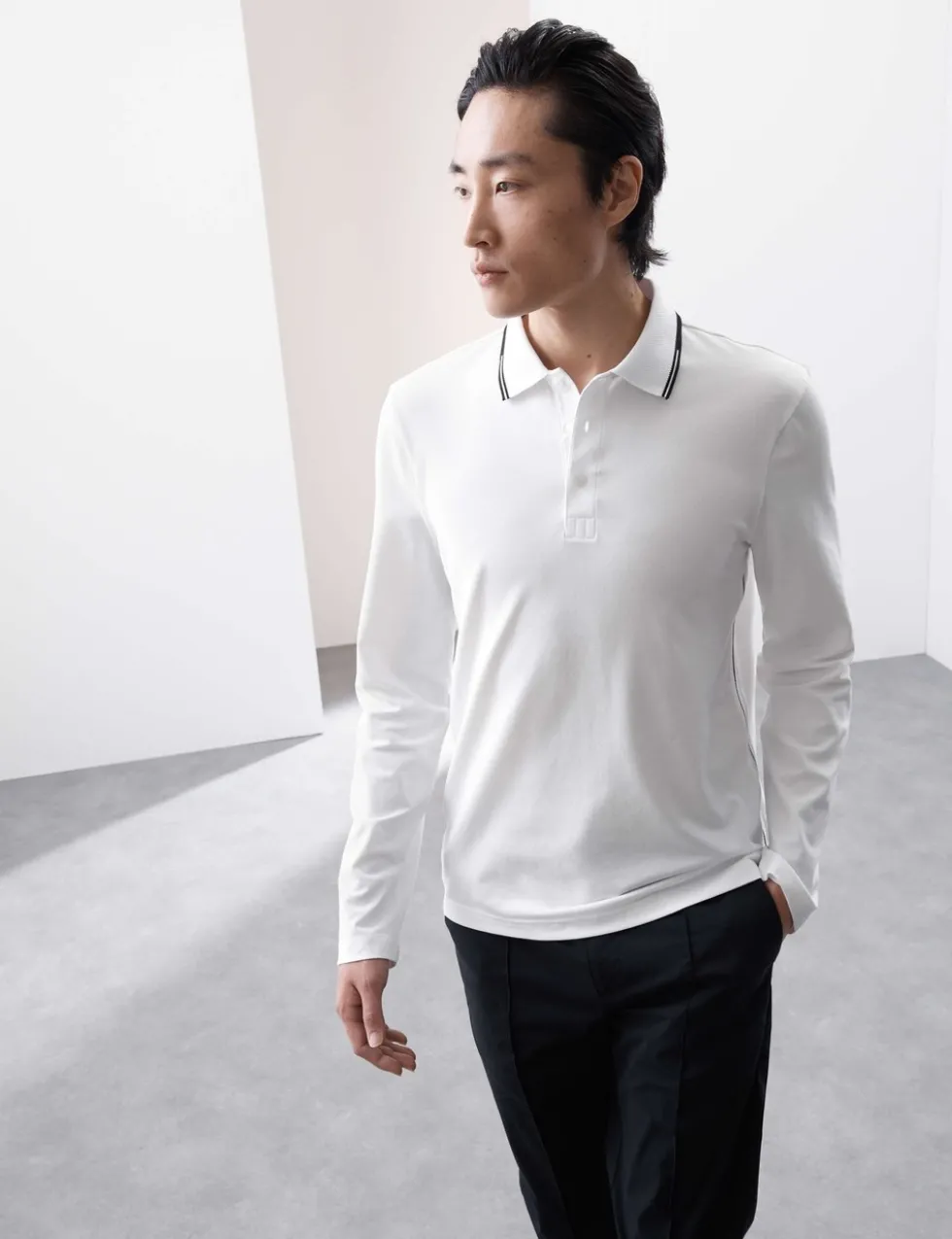 Cotton Rich Tipped Polo Shirt