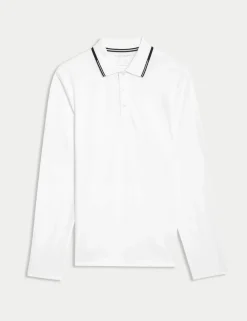Cotton Rich Tipped Polo Shirt