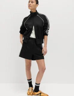 Cotton Rich Tricot Zip Up Track Jacket