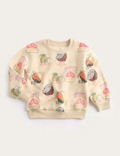 Cotton Rich Tropical Print Sweatshirt (2-8 Yrs)